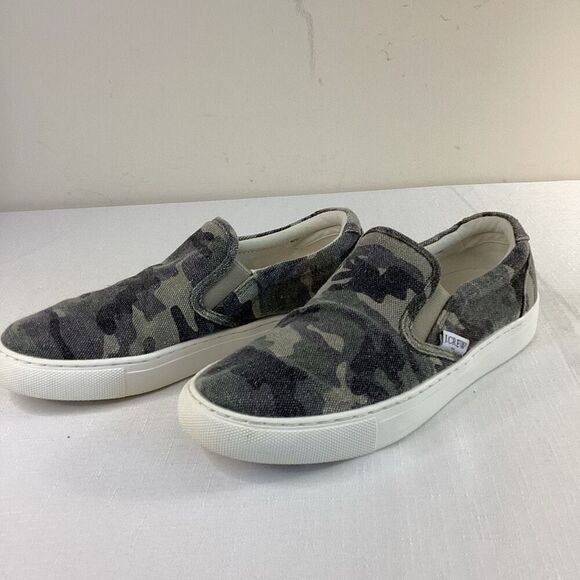 J Crew Women’s Canvas slip on Camo Chunky Sneakers Size 6.5 - Picture 1 of 10